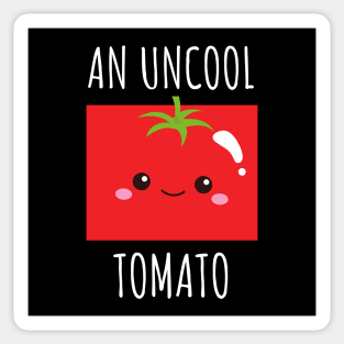 An Uncool Tomato Funny Rectangle Tomato Sticker